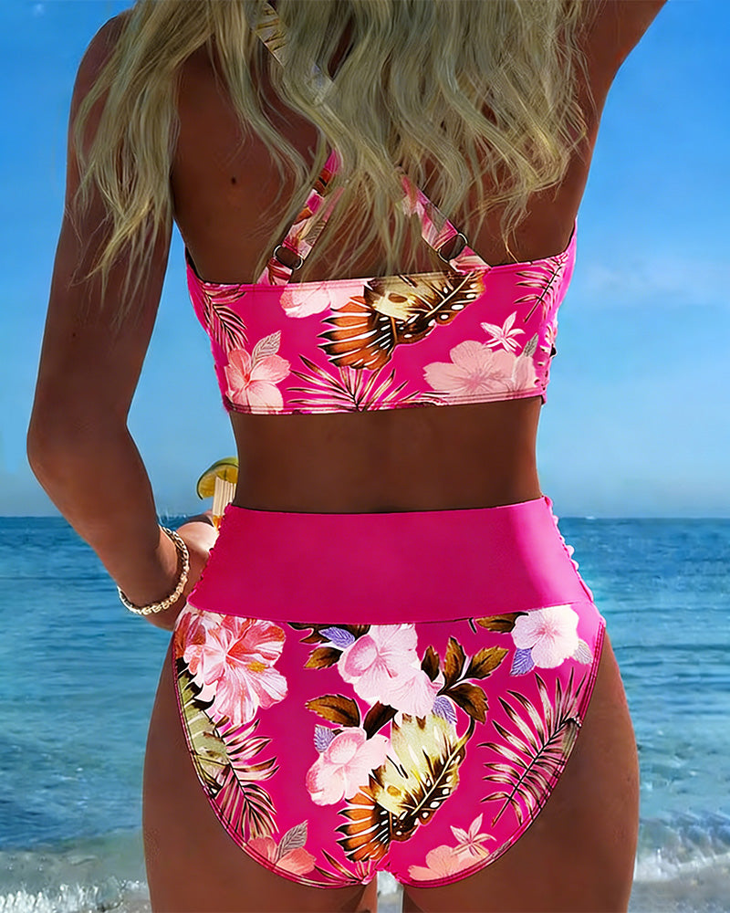 Jolina™ | Bikini de Contraste Floral