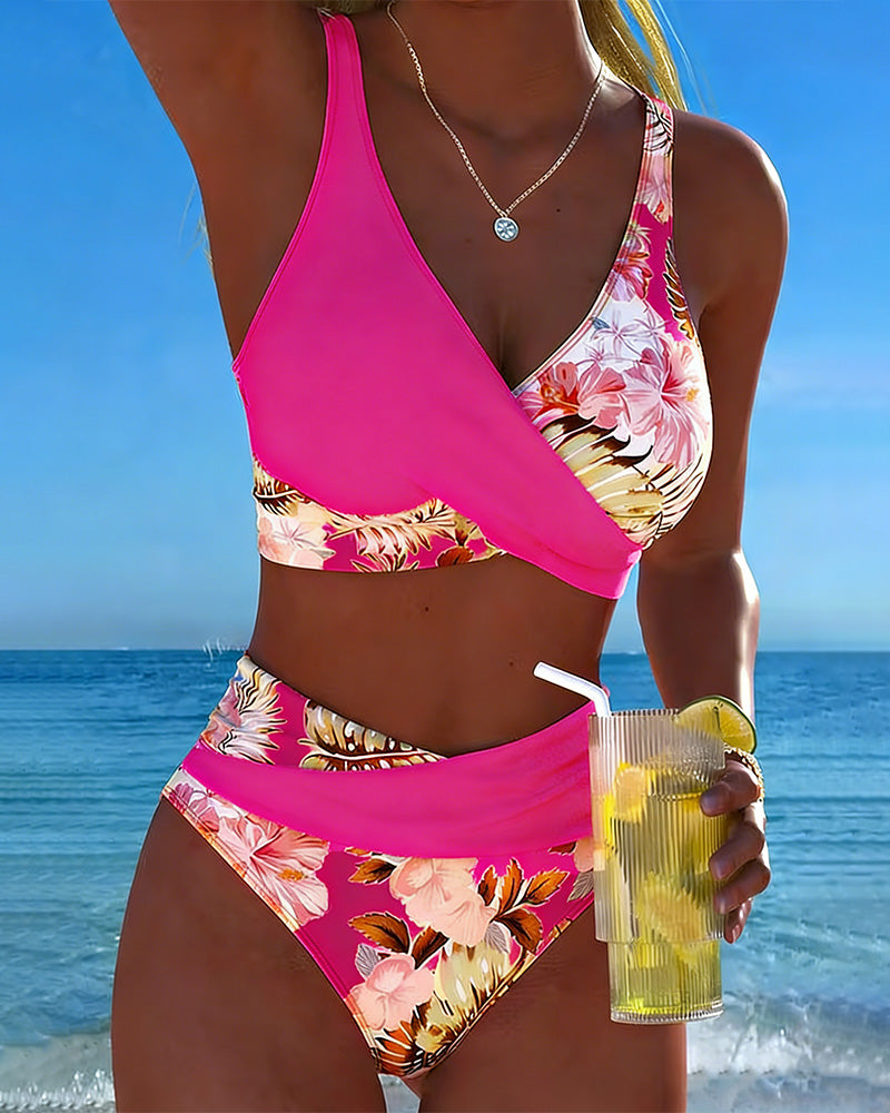 Jolina™ | Bikini de Contraste Floral