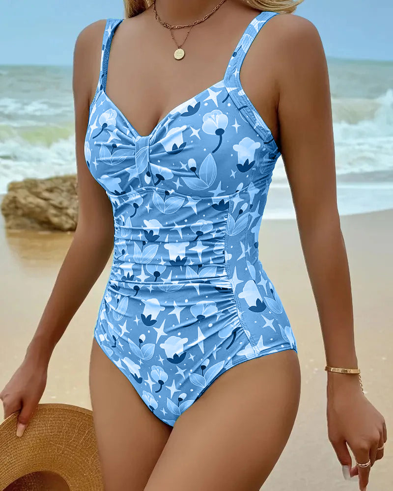Clara™ | Tankini Estampado de Una Pieza