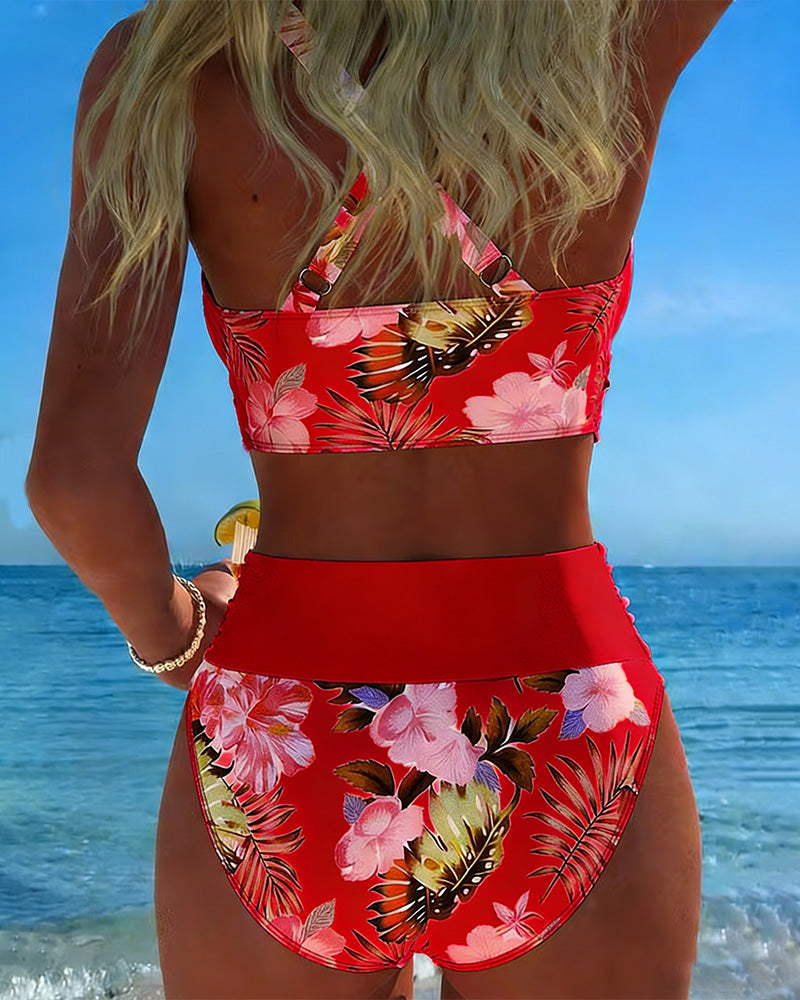 Jolina™ | Bikini de Contraste Floral
