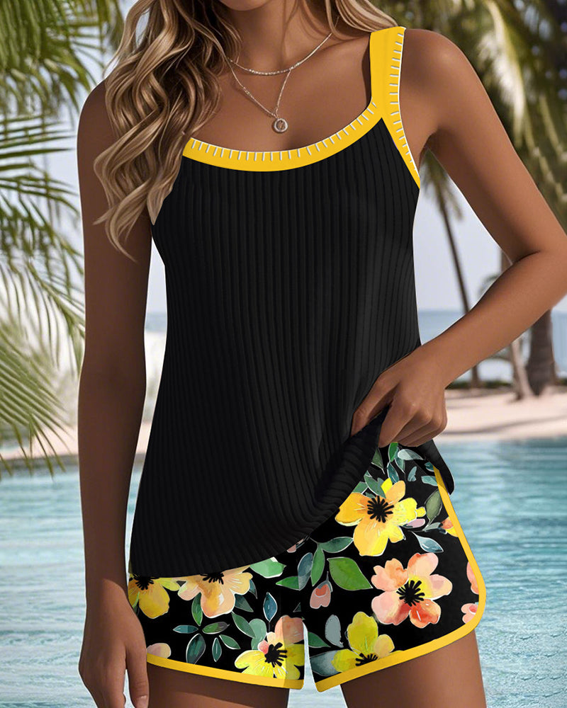 Matilda™ | Tankini de Dos Piezas con Pantalones de Playa