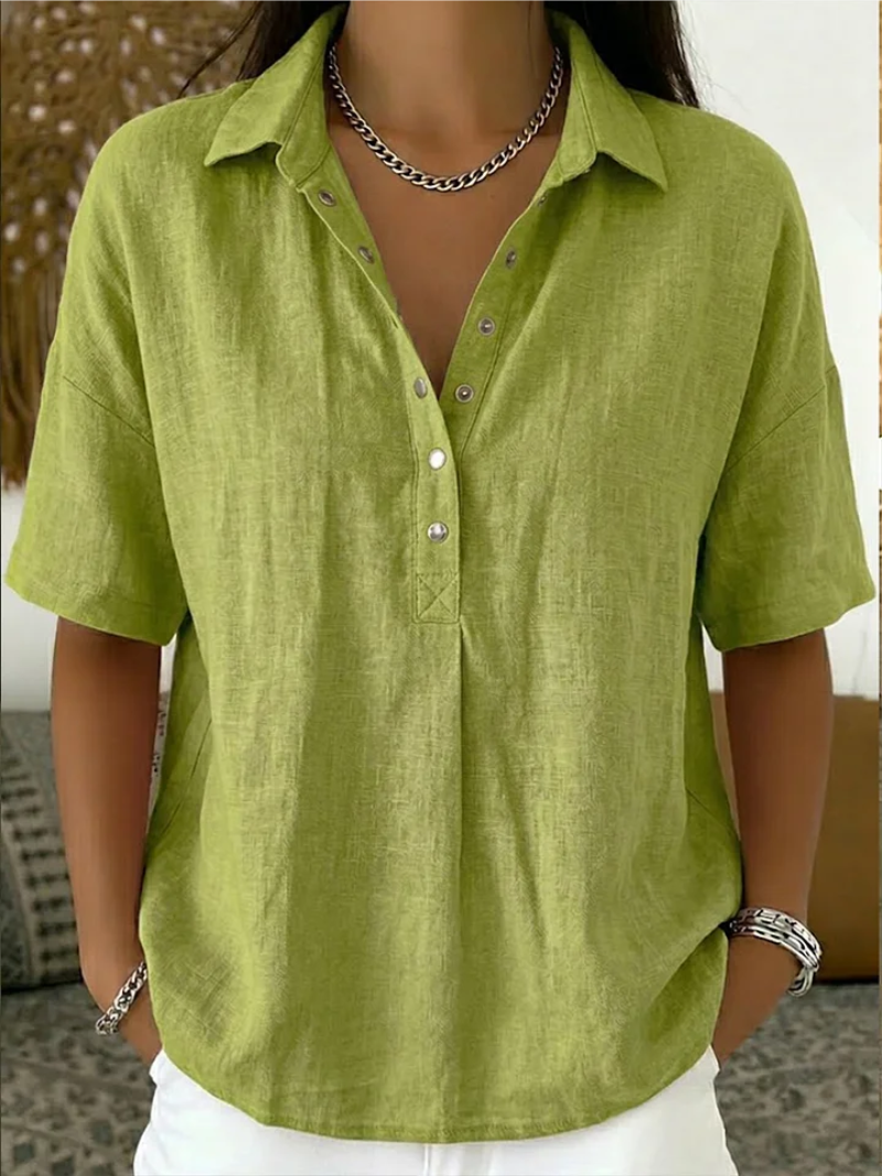 Alice | Camisa Casual con Cuello de Botones