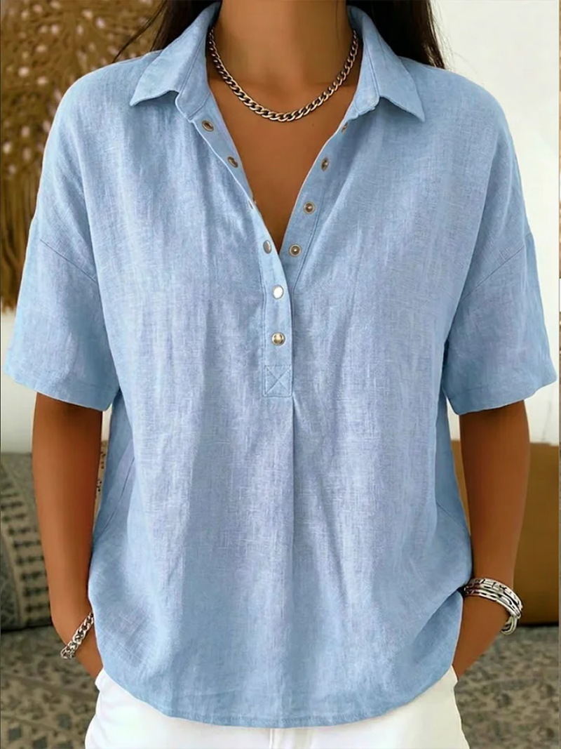 Alice | Camisa Casual con Cuello de Botones