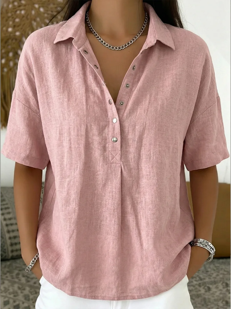 Alice | Camisa Casual con Cuello de Botones