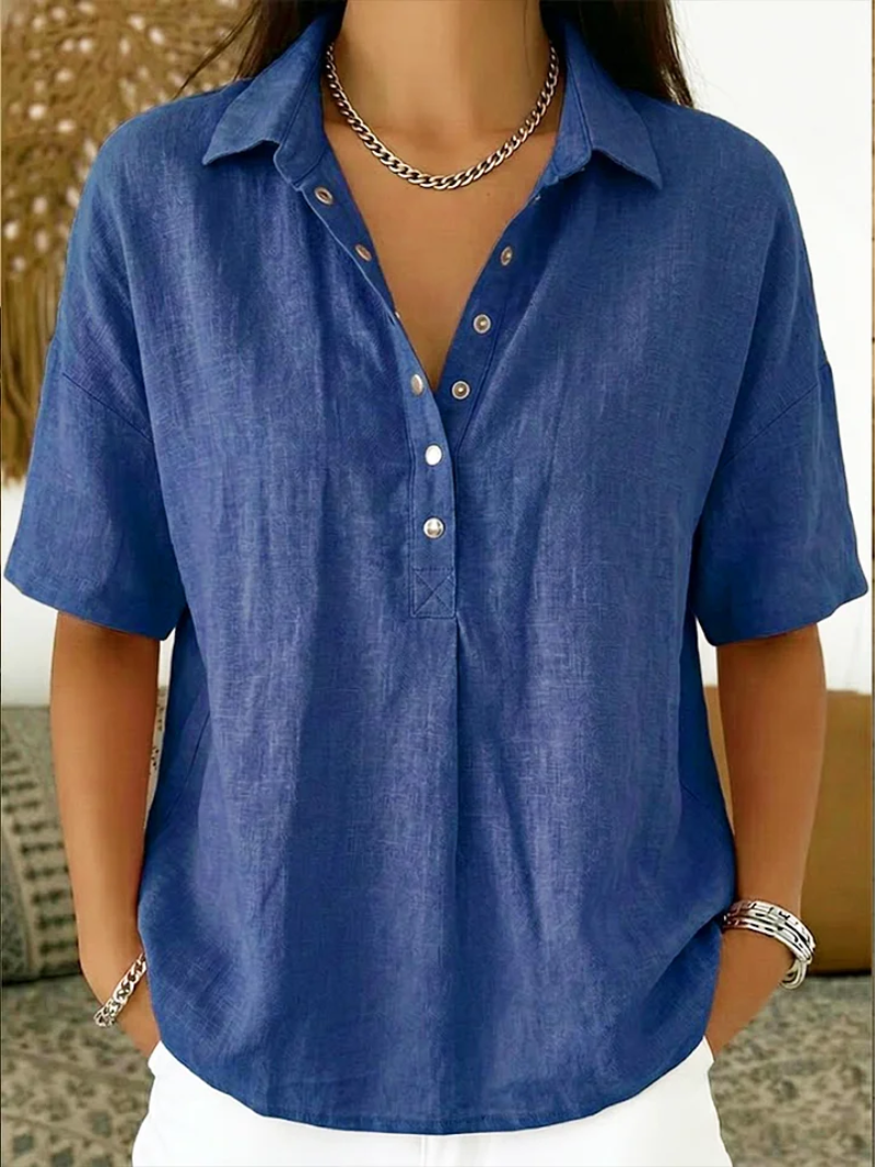 Alice | Camisa Casual con Cuello de Botones