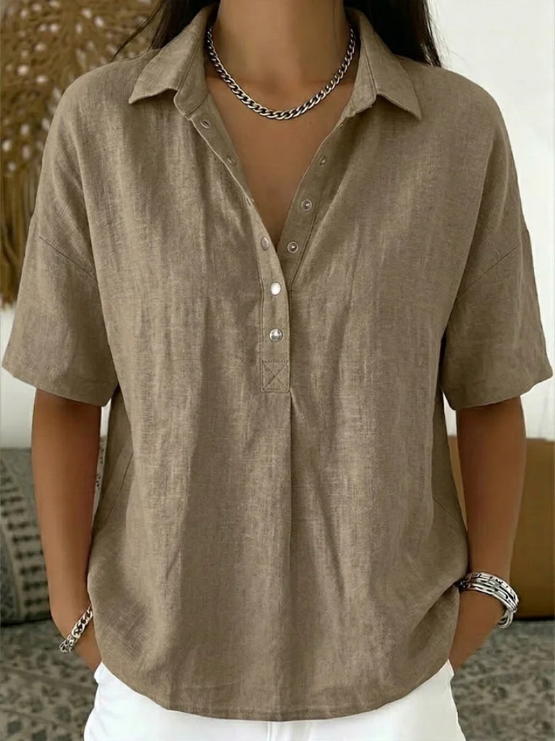 Alice | Camisa Casual con Cuello de Botones