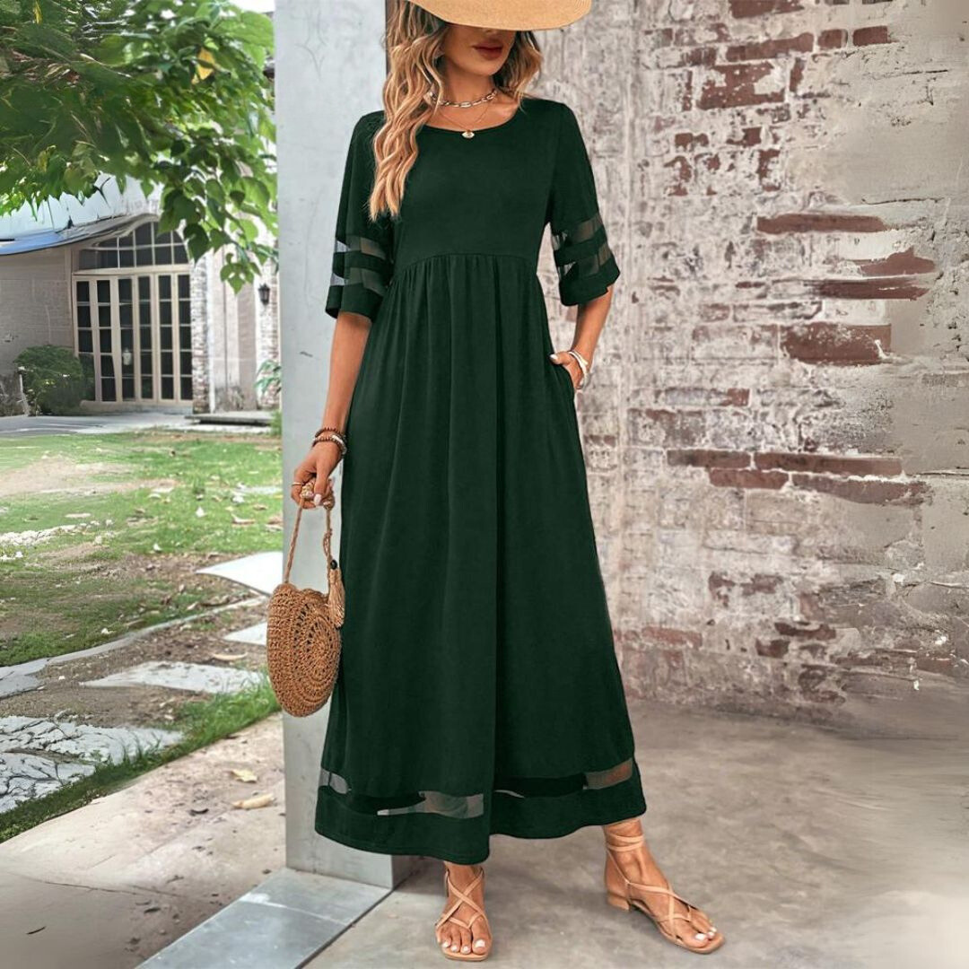 Beth | Vestido Midi que Favorece el Vientre