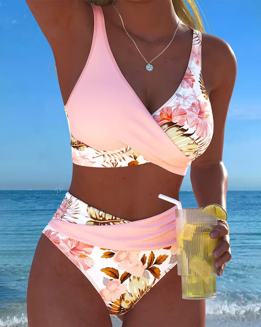 Jolina™ | Bikini de Contraste Floral