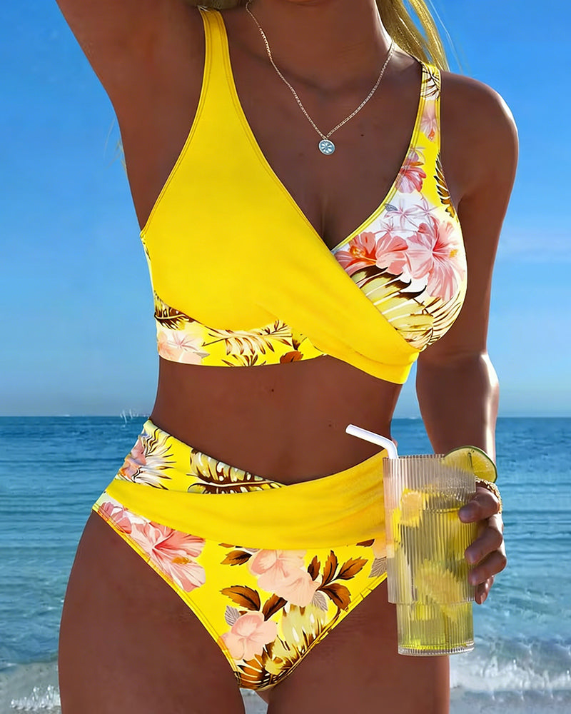 Jolina™ | Bikini de Contraste Floral
