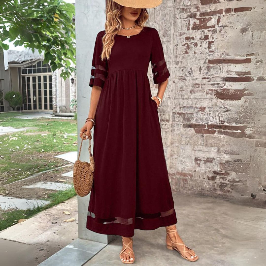 Beth | Vestido Midi que Favorece el Vientre
