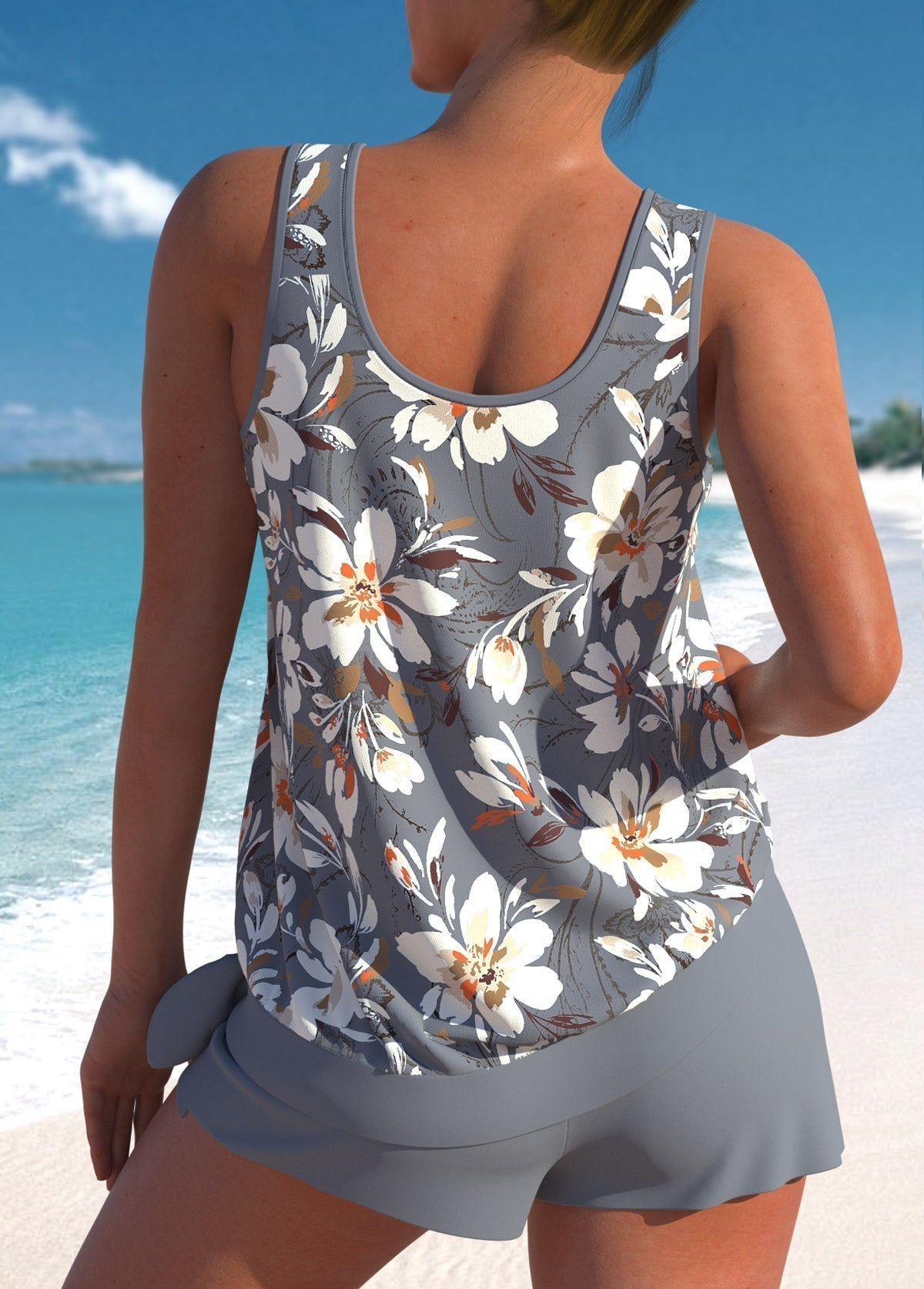 Helena™ | Conjunto Tankini Floral Elegante para Mujer