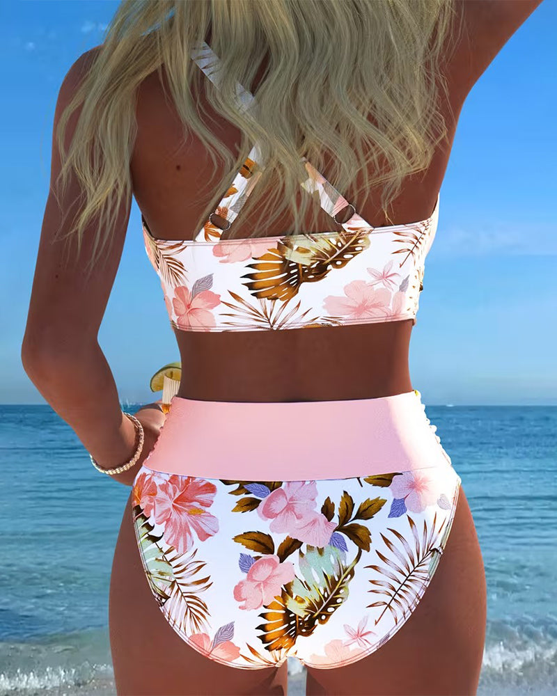 Jolina™ | Bikini de Contraste Floral