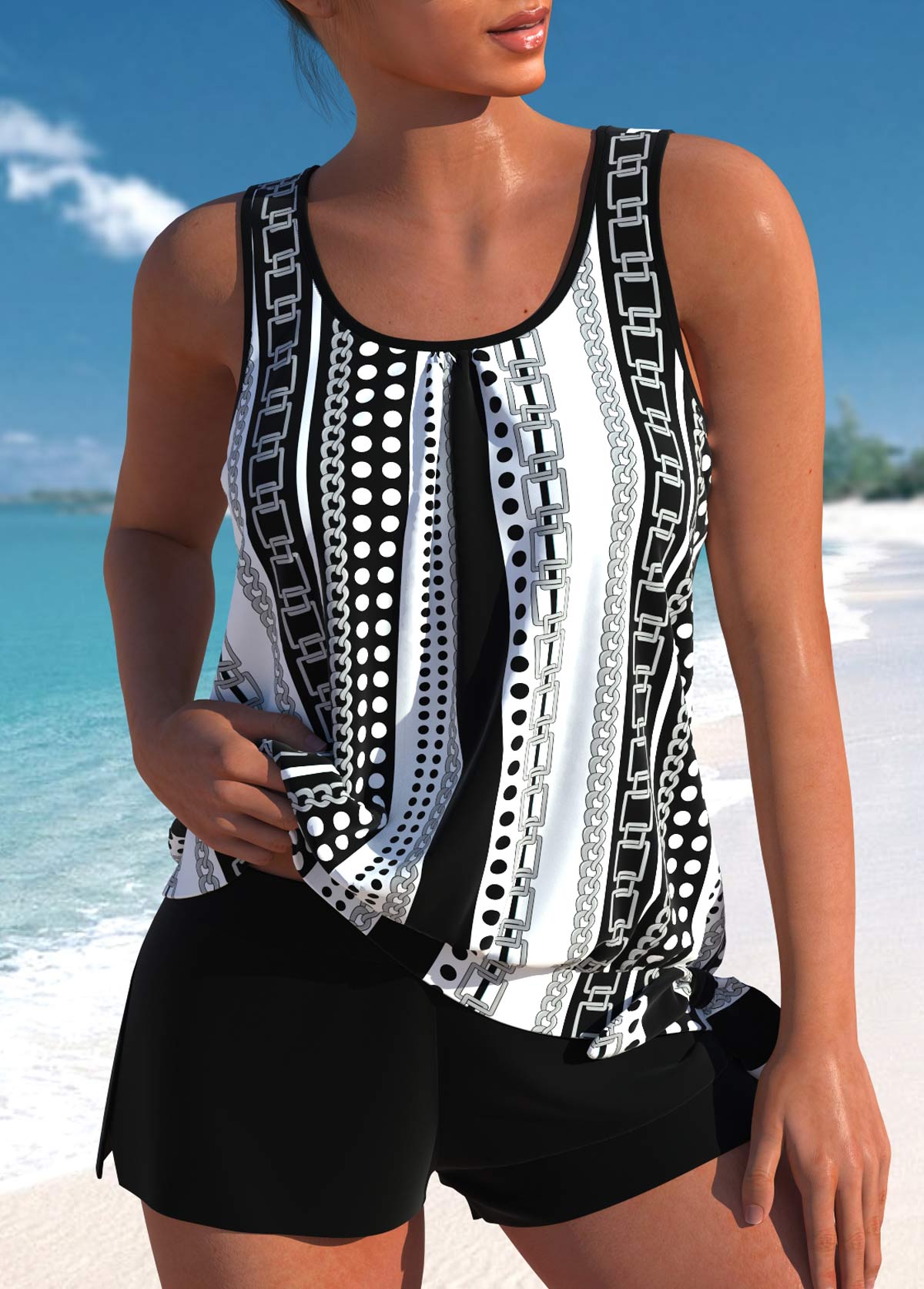 Helena™ | Conjunto Tankini Floral Elegante para Mujer