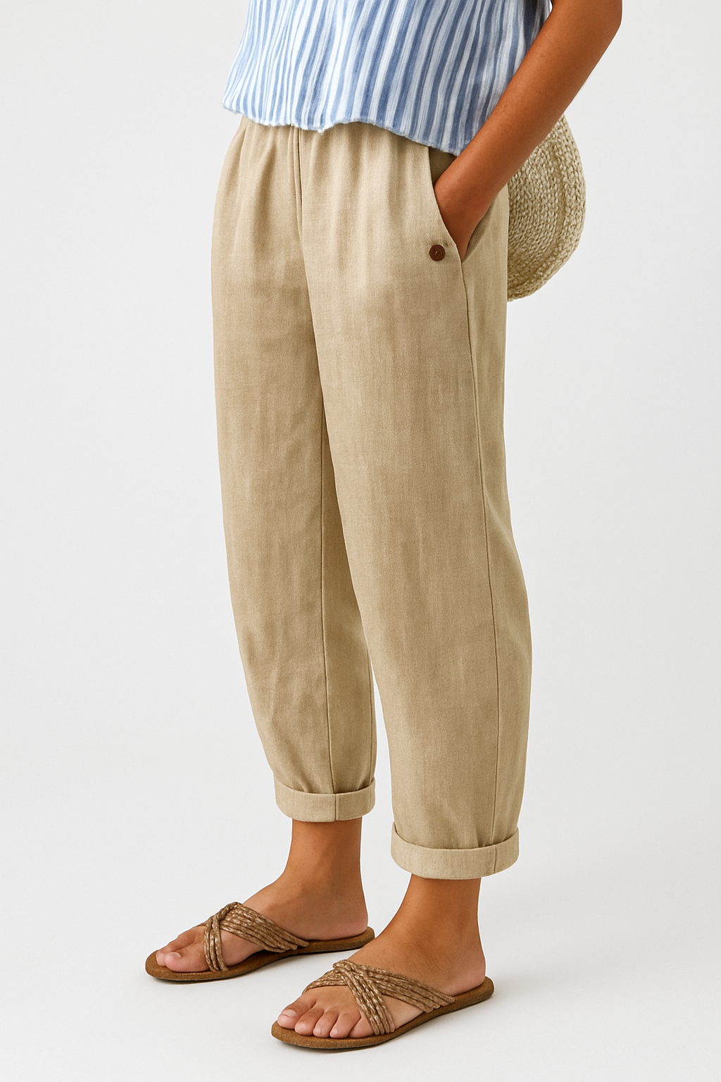Elena | Pantalones Elegantes con Bolsillos Laterales
