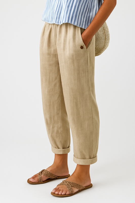 Elena | Pantalones Elegantes con Bolsillos Laterales