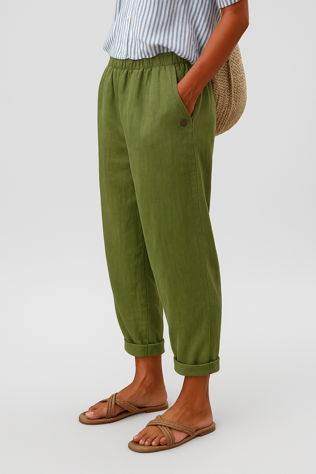 Elena | Pantalones Elegantes con Bolsillos Laterales
