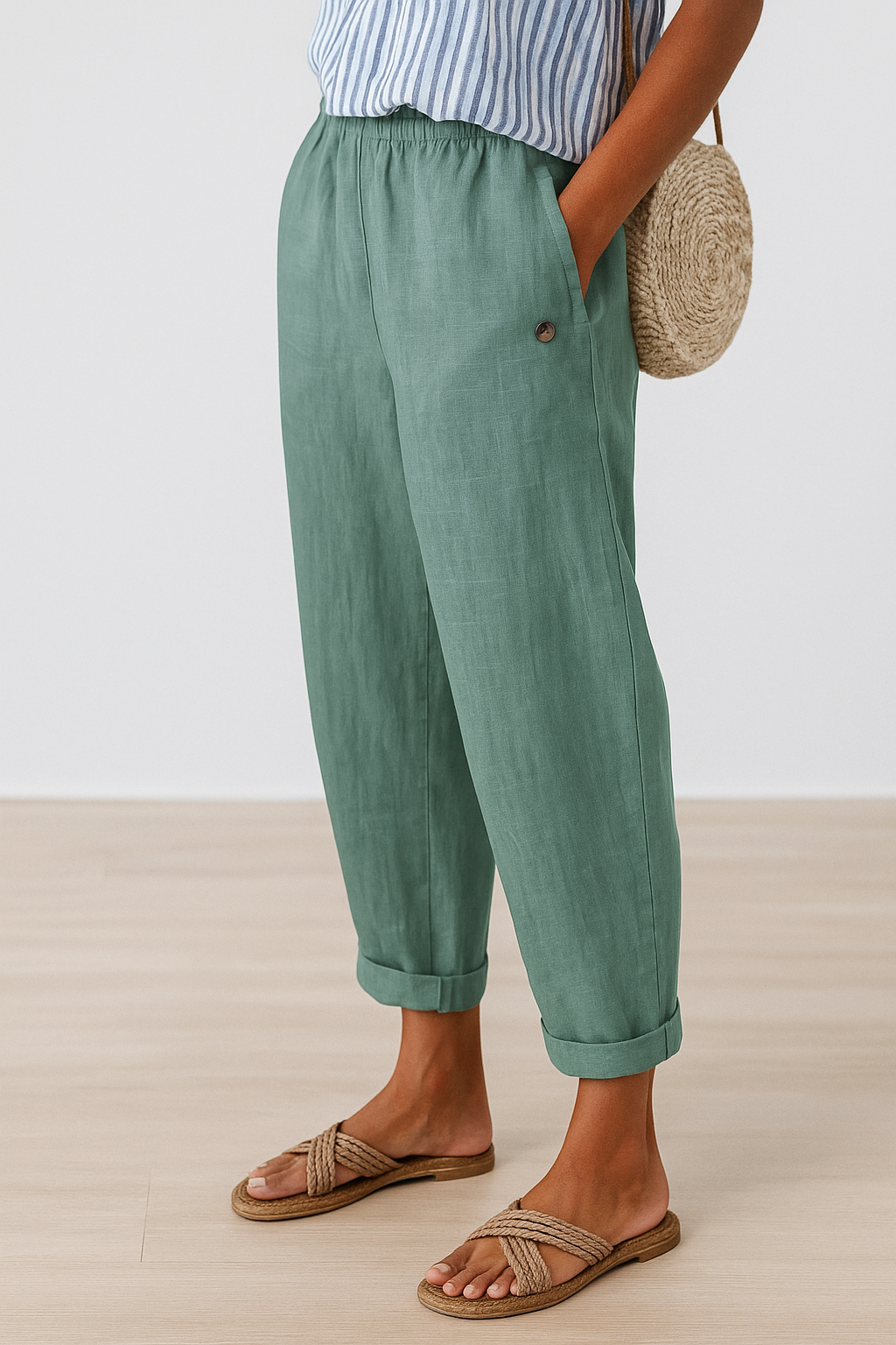 Elena | Pantalones Elegantes con Bolsillos Laterales
