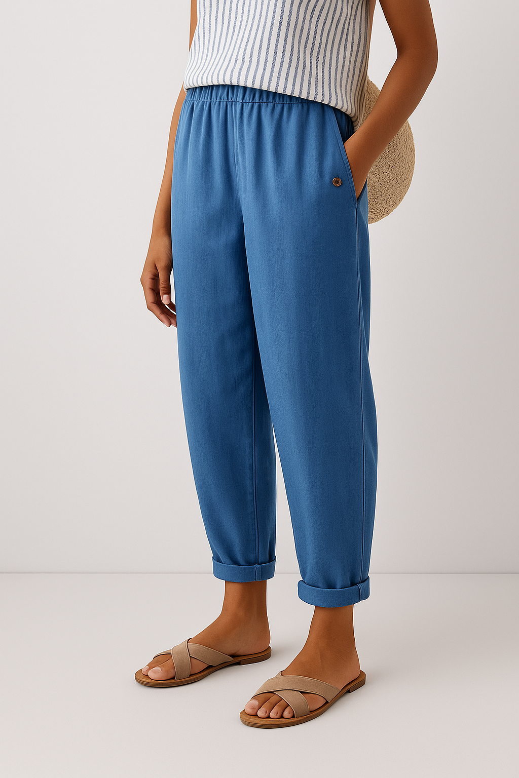 Elena | Pantalones Elegantes con Bolsillos Laterales