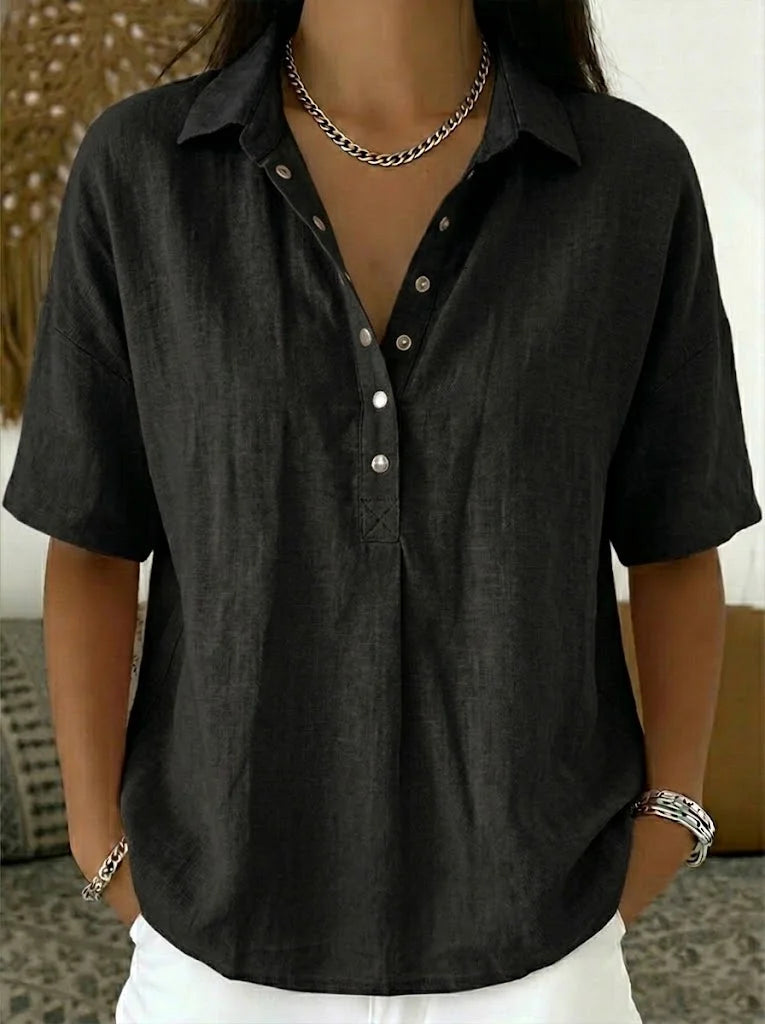 Alice | Camisa Casual con Cuello de Botones