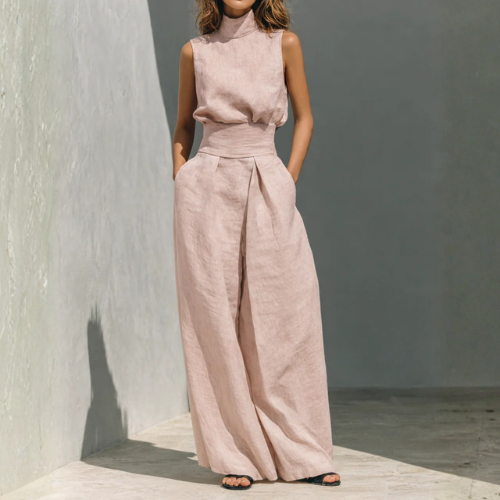 Maria - Top y Pantalones de Pierna Ancha