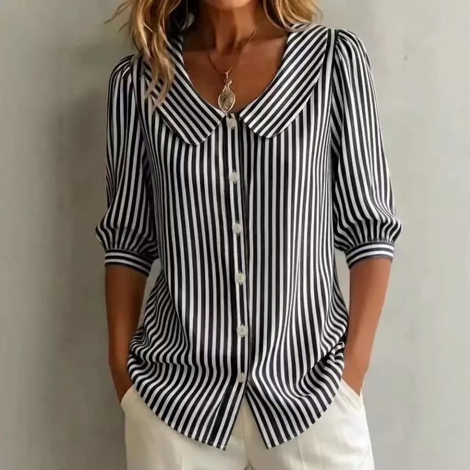 Alice - Blusa Casual a Rayas
