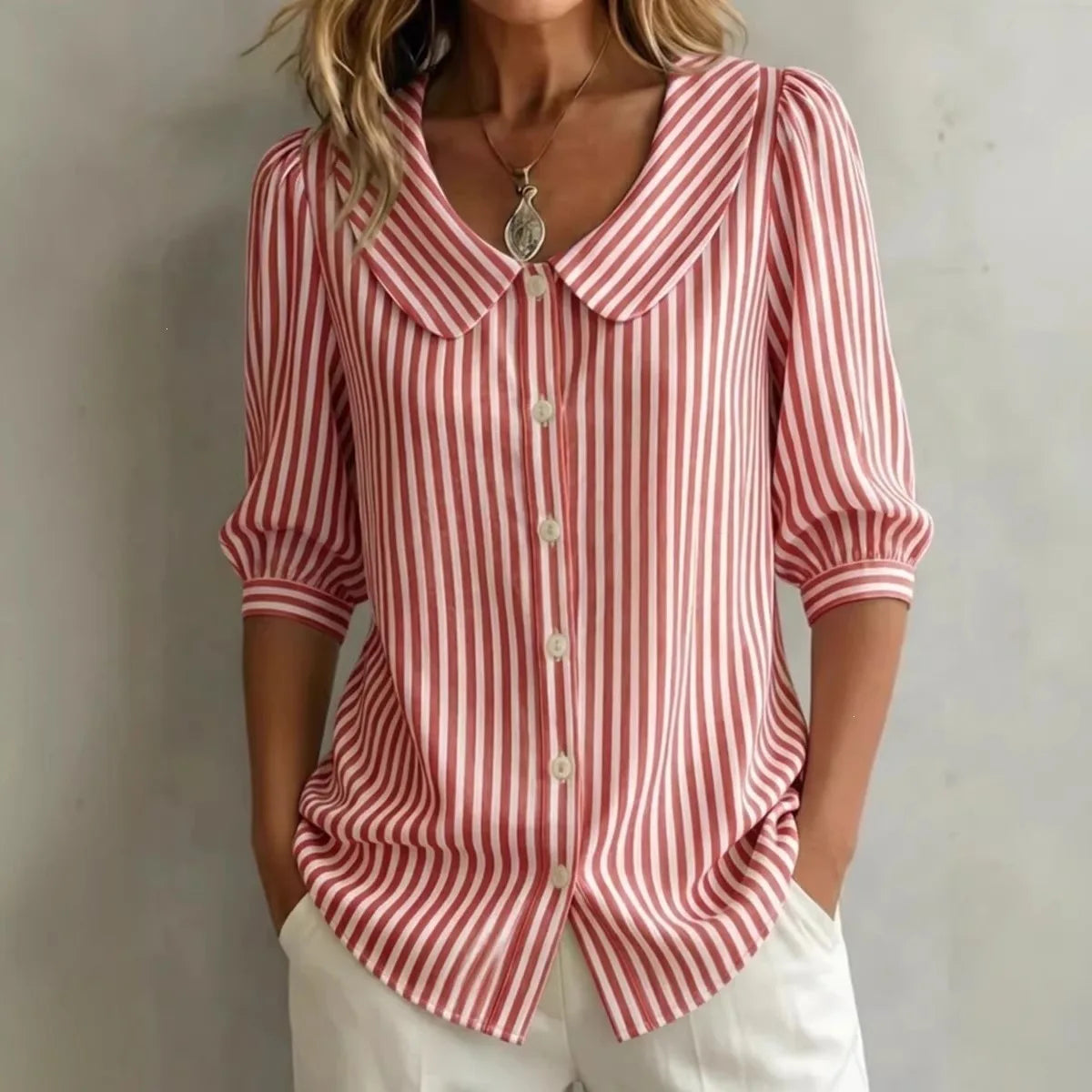Alice - Blusa Casual a Rayas