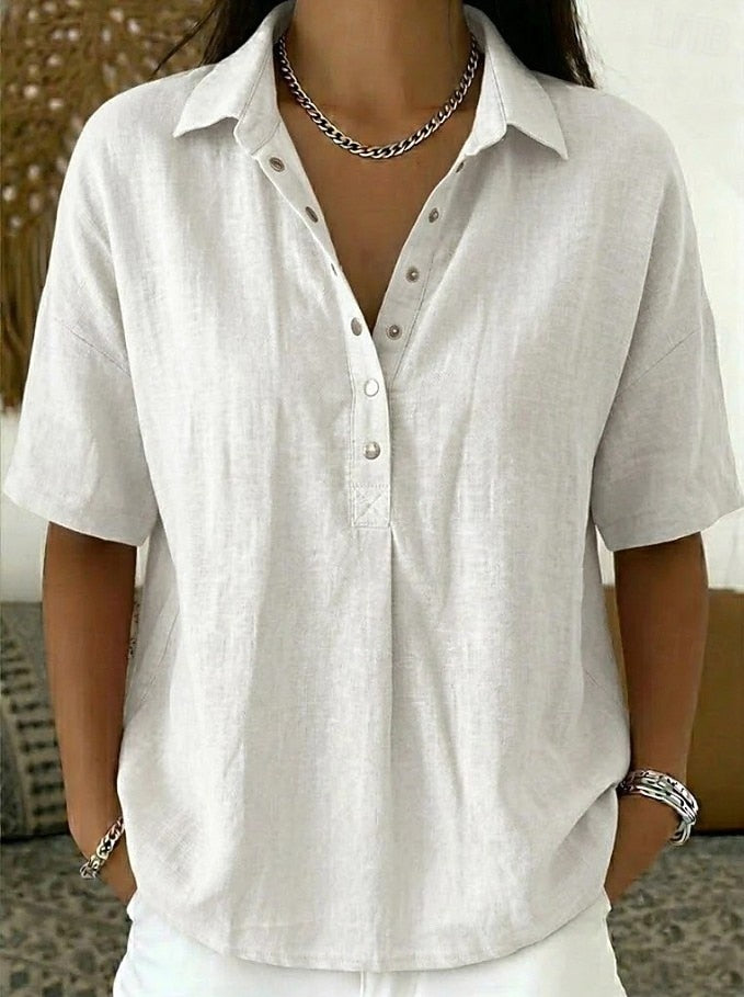Alice | Camisa Casual con Cuello de Botones